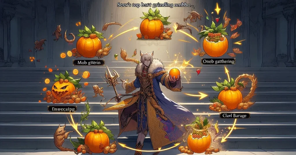 Visual sequence showing the best Leopard fruit combo for fast grinding in King Legacy